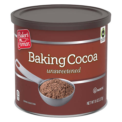 Baker's Corner Unsweetened Baking Cocoa Powder, 8 oz